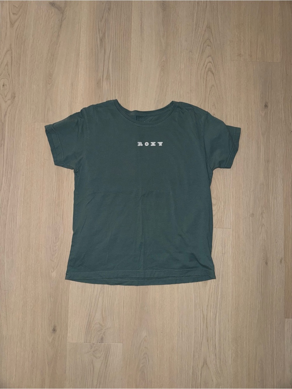 Roxy Forest Green Short Sleeve Logo Tee